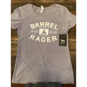 Barrel Racer. Lean Into It Turn And Burn. Sz Xl